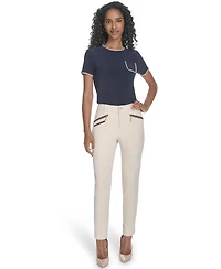 Tommy Hilfiger Women's Mid-Rise Slim-Fit Ankle Pants