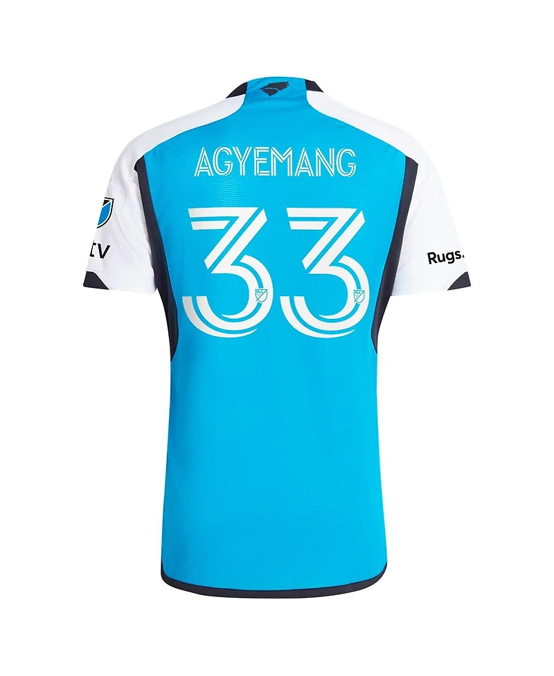 Adidas Men's Patrick Agyemang Blue Charlotte Fc 2024 The Carolina Kit: Explore Authentic Player Jersey