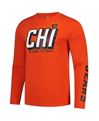 Fanatics Men's Orange Chicago Bears Long Sleeve T-Shirt