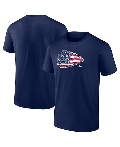 Fanatics Men's Navy Kansas City Chiefs Big Tall Americana T-Shirt