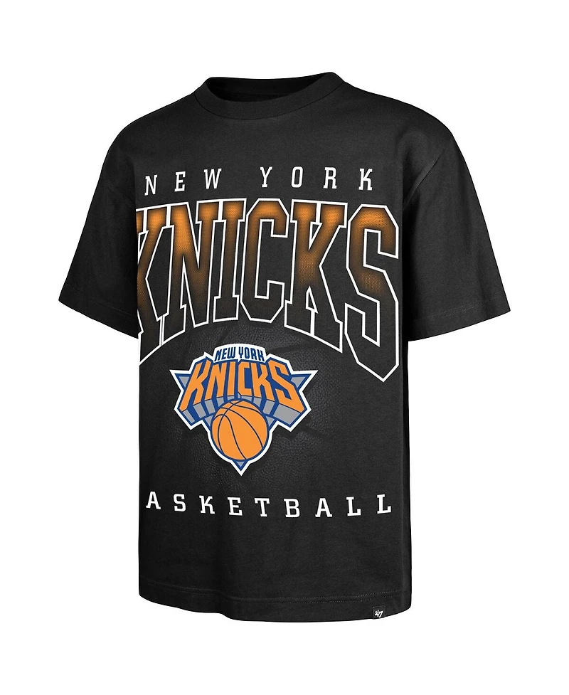 '47 Brand Men's Black New York Knicks Afterhours Foundation Premium Heavyweight T-Shirt
