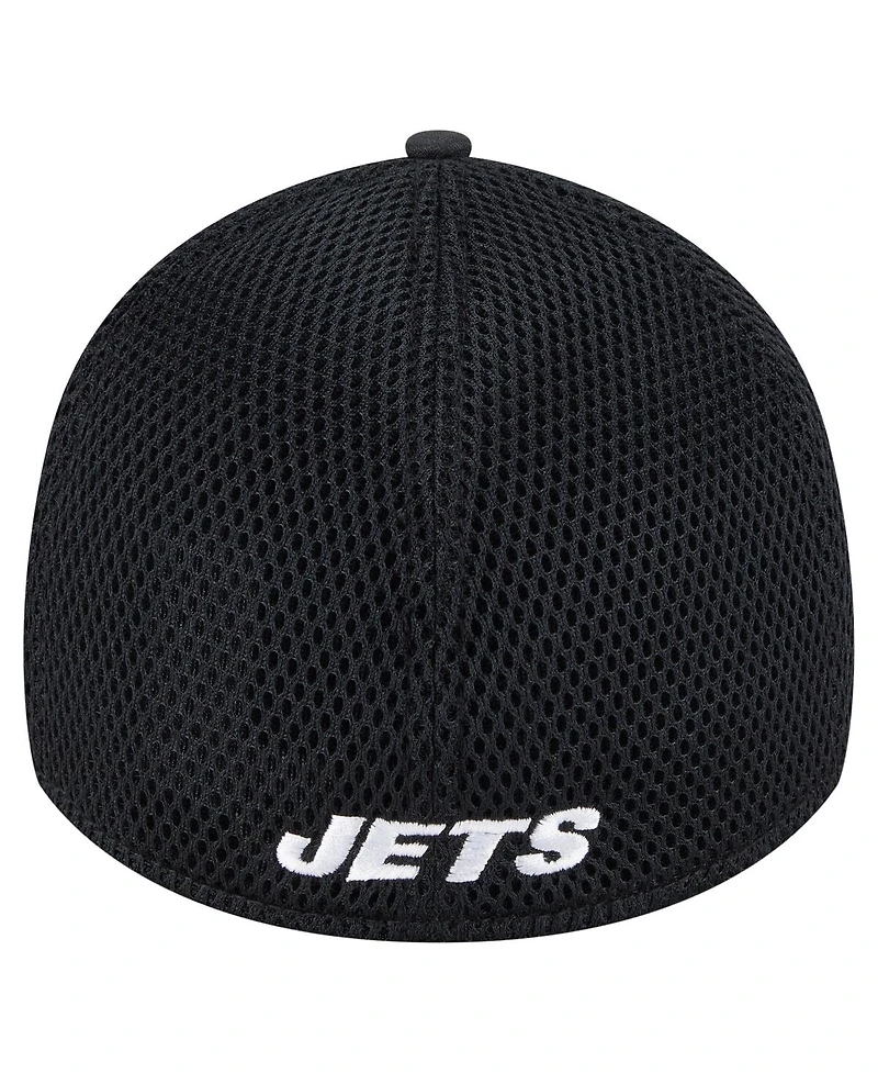 New Era Men's Black York Jets Active Camo 39THIRTY Flex Hat