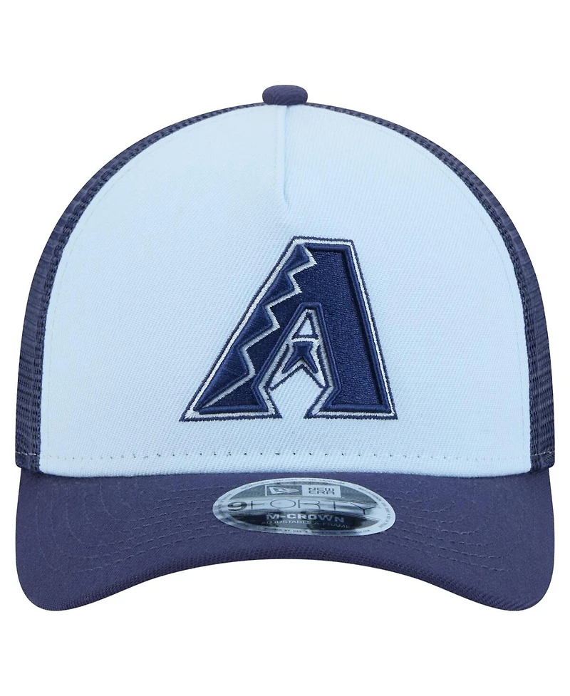 New Era Men's Light Blue/Navy Arizona Diamondbacks 2-Tone Color Pack 9FORTY M-Crown A-Frame Adjustable Hat