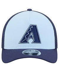 New Era Men's Light Blue/Navy Arizona Diamondbacks 2-Tone Color Pack 9FORTY M-Crown A-Frame Adjustable Hat