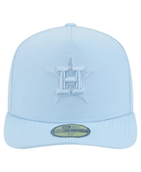 New Era Men's Light Blue Houston Astros Color Pack A-Frame 59FIFTY Fitted Hat