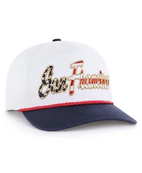 '47 Brand Men's White San Francisco Giants Patriotic Overhand Hitch Adjustable Hat