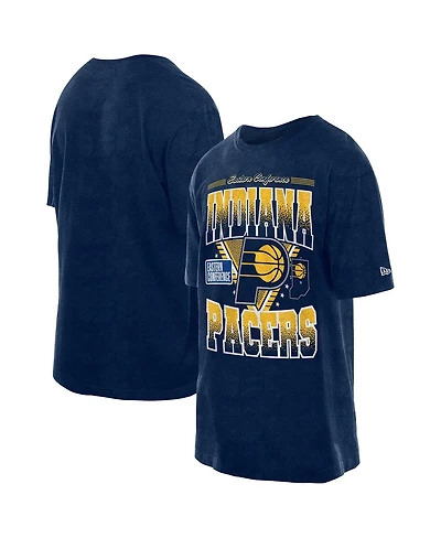 New Era Men's Navy Indiana Pacers Old School Sport Vintage Wash T-Shirt