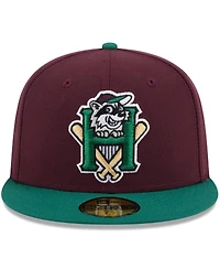 New Era Men's Maroon Hudson Valley Renegades Theme Nights 59FIFTY Fitted Hat