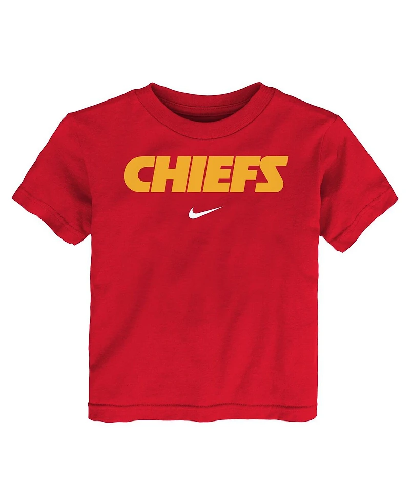 Nike Toddler Red Kansas City Chiefs Wordmark T-Shirt