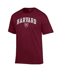 Champion Men's Crimson Harvard Crimson Arch Over Logo T-Shirt