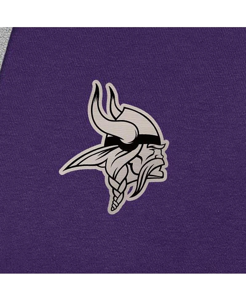 Antigua Men's Minnesota Vikings Brushed Carbon Victory Pullover Hoodie