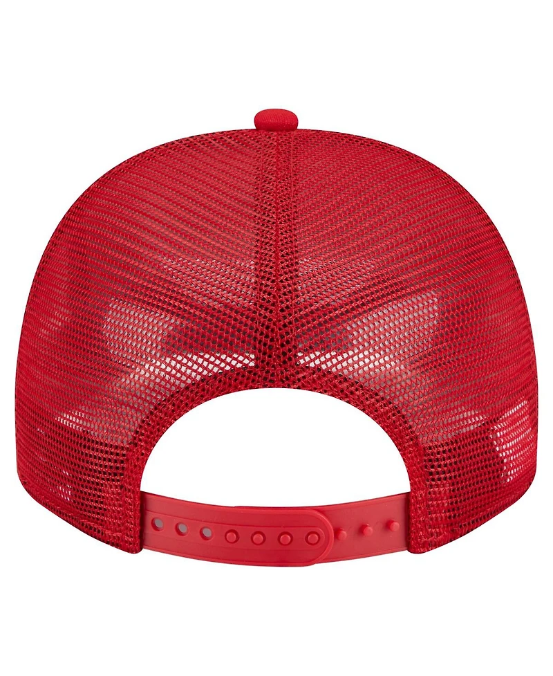 New Era Men's Red Washington Capitals Vintage Team Rope A-Frame 9FIFTY Snapback Hat