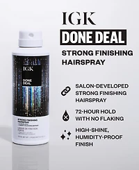 Igk Hair Done Deal Strong Finishing Hairspray, 5 oz.