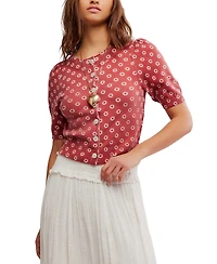 Free People Women's Isla Short-Sleeve Cardigan