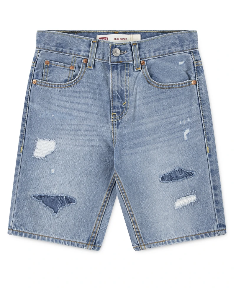 Levi's Big Boys Destructed Slim Shorts