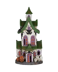 Northlight 22.75" Led Lighted Haunted House with Skulls Halloween Decoration