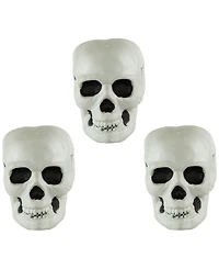 Northlight Bag of Skulls Halloween Decorations, Set of 3
