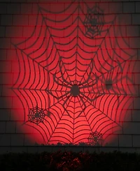 Northlight 7" Spiderweb with Falling Spiders Halloween Outdoor Light Projector