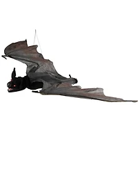 Northlight 48" Led Lighted and Animated Halloween Bat with Moving Wings