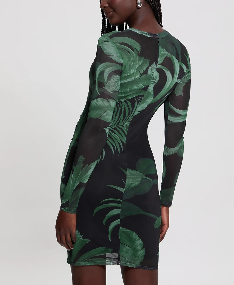 Guess Women's Long-Sleeve Jersey Bodycon Dress