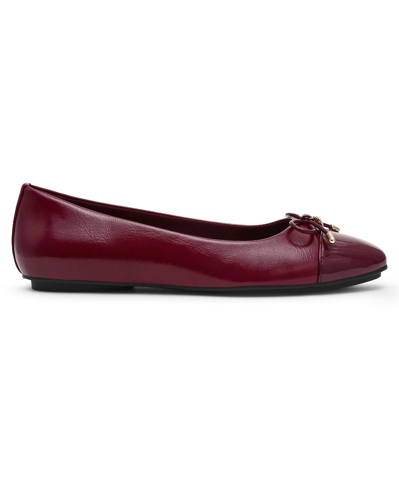 Anne Klein Women's Luci Cap Toe Ballet Flats