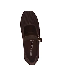 Anne Klein Women's Mabel Knit Mary Jane Flats