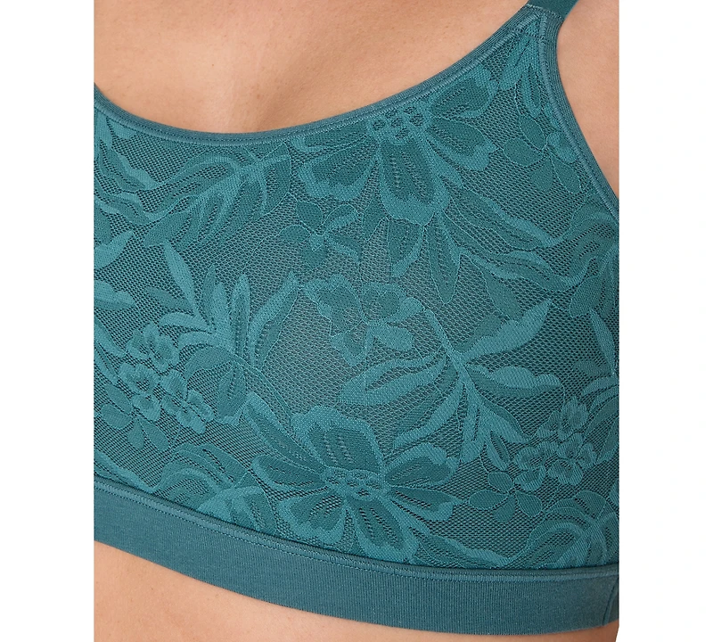 Bali Women's Breathe Lace-Overlay Bralette Dfcmbr