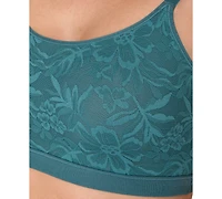 Bali Women's Breathe Lace-Overlay Bralette Dfcmbr