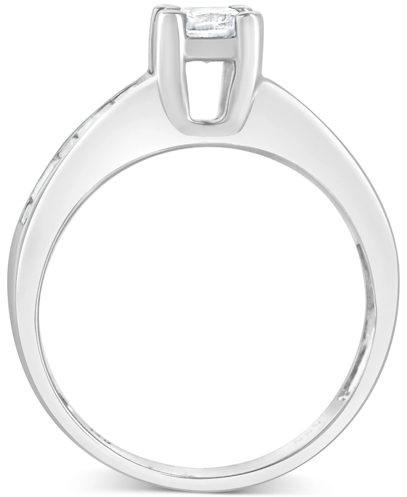 Diamond Princess-Cut Engagement Ring (1 ct. t.w.) in 14k White Gold