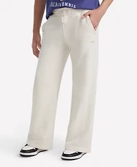 abercrombie kids Girls Essential Fleece Wide-Leg Pants