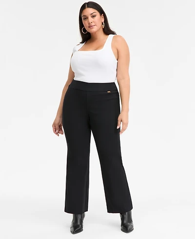 I.n.c. International Concepts Plus Mid-Rise Bootcut Pants, Macy's Exclusive