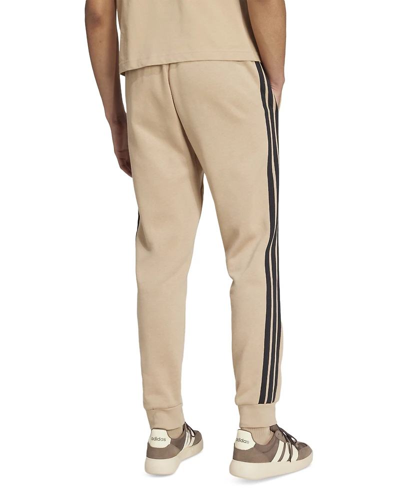 adidas Men's Essentials Regular-Fit 3-Stripes Fleece Joggers