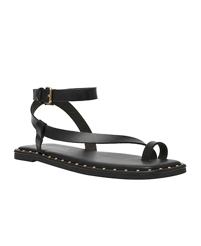 Wild Pair Women's Genessis Buckle Flat Sandals, Exclusively at Macy's