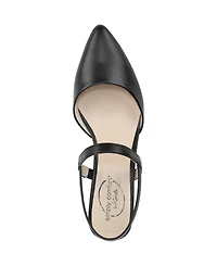 LifeStride Women's Miriam Pointed Toe Block Heel Slingback Pumps