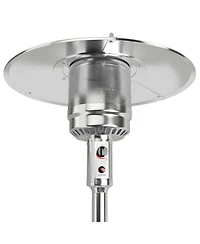 Costway 50000 Btu Propane Patio Heater Standing Steel with Wheels