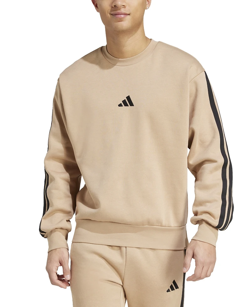 adidas Men's Essentials 3-Stripes Fleece Sweatshirt
