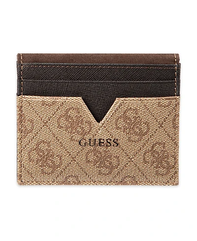 Guess Men's Rfid Quatro G Reversible Magnetic Card Case Wallet