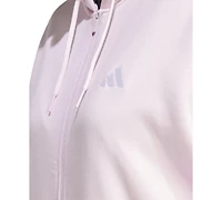 adidas Plus Essentials 3-Stripes Full-Zip Fleece Hoodie