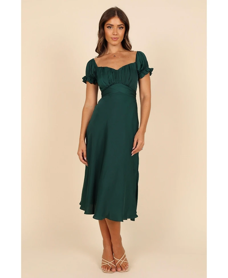 Petal and Pup Women's Mickenna Sweetheart Frill Midi Dress