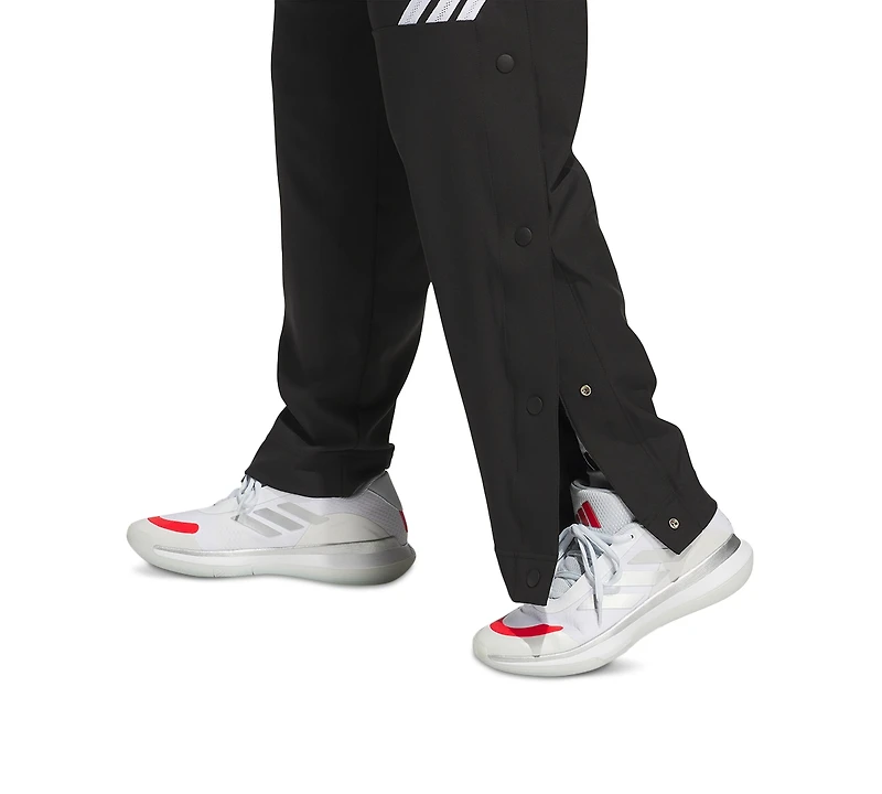 adidas Men's Three-Stripe Woven Snap Pants