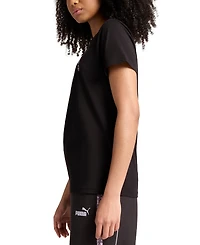 Puma Women's Animal Graphic Cotton Logo T-Shirt