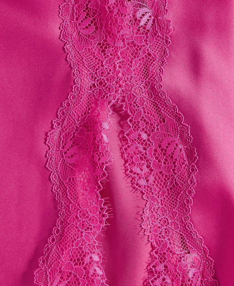 I.n.c. International Concepts Women's Lace-Trim Satin Nightgown
