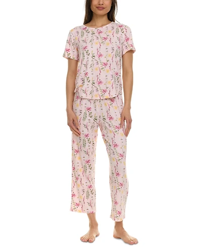 Flora by Nikrooz Women's 2-Pc. Jody Floral Pajamas Set