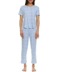 Flora by Flora Nikrooz Women's 2-Pc. Jody Floral Pajamas Set