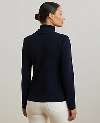 Lauren Ralph Women's Cotton-Blend Sweater Blazer
