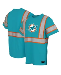 Buffalo Outdoors Men's Aqua Miami Dolphins Safety Heavyweight T-Shirt