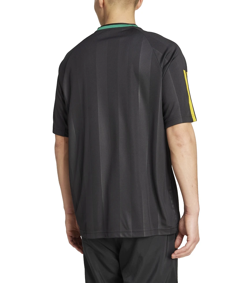 adidas Men's Nation Stripe Logo Jersey T-Shirt