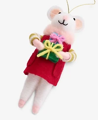 Holiday Lane Tiny Tidings Felted Mouse with Gift Ornament, Macy's Exclusive