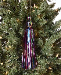 Holiday Lane Merry Magic Metallic Tassel Ornament, Macy's Exclusive