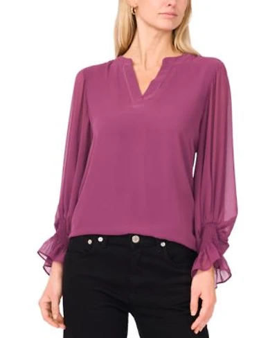 Vince Camuto Womens Split Neck Long Sleeve Top Xxs 3x